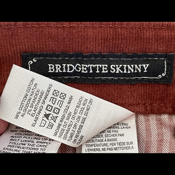 NWOT Lucky Brand Outfit Bundle - Rust Cord Jacket, Matching Jeans, Tee and Belt - Picture 9 of 13